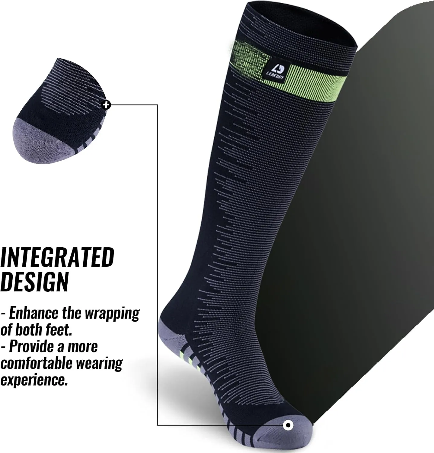 Waterproof Socks Knee High Long Socks,Thermal Ligthweight Breathable,Hiking,Cycling,Running,Skiing