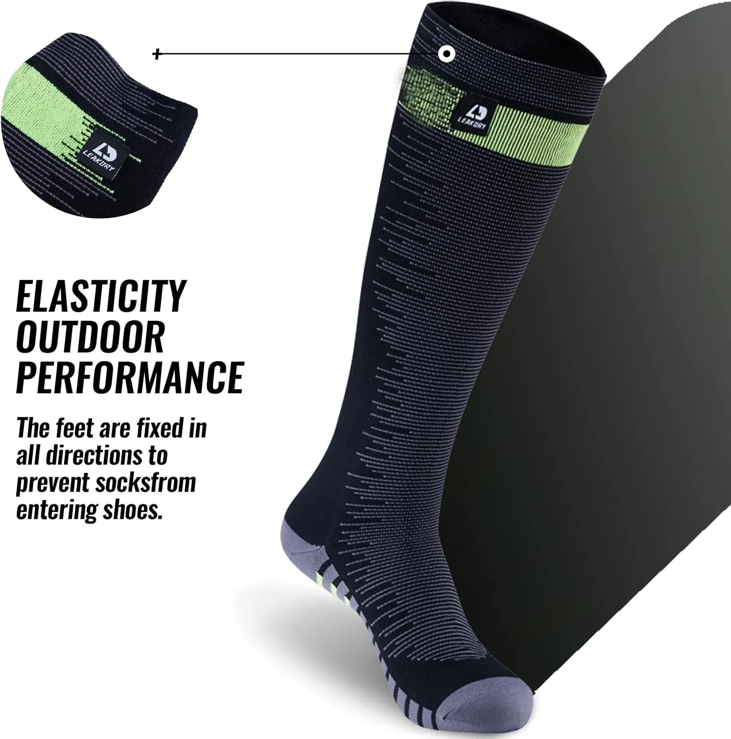 Waterproof Socks Knee High Long Socks,Thermal Ligthweight Breathable,Hiking,Cycling,Running,Skiing