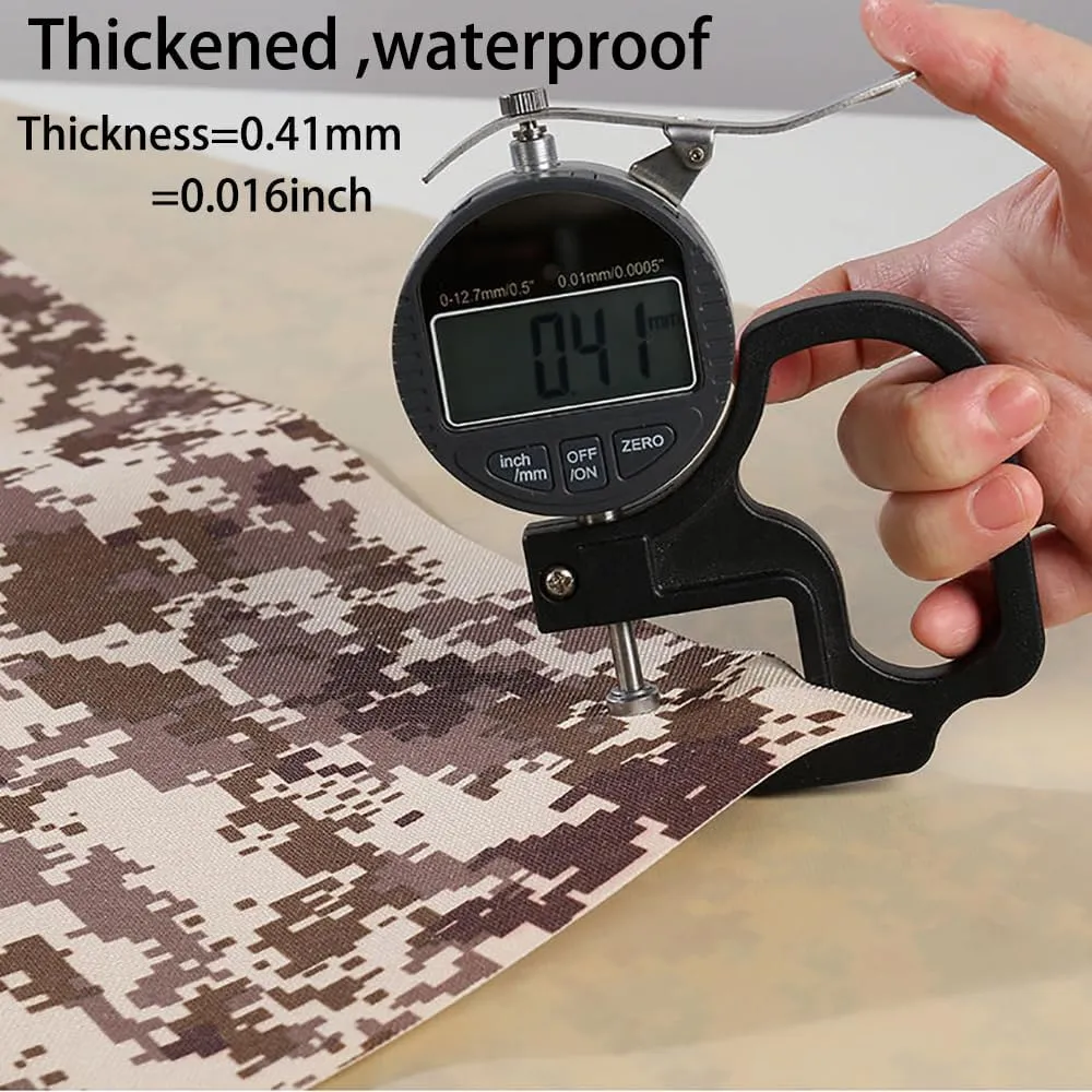 Waterproof Tarp CamouflageThickening Multi-Size Sun Shade Sail Customized Tarpaulin Sunrays Block Awning for Patio Canopy Rain Cover Canvas Sunshade Camp Outdoor Gardens Canopy (6.3ft*9.5ft)