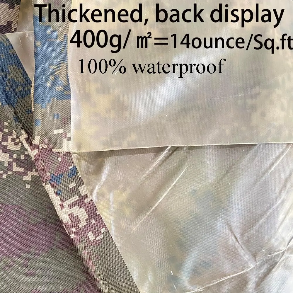 Waterproof Tarp CamouflageThickening Multi-Size Sun Shade Sail Customized Tarpaulin Sunrays Block Awning for Patio Canopy Rain Cover Canvas Sunshade Camp Outdoor Gardens Canopy (6.3ft*9.5ft)