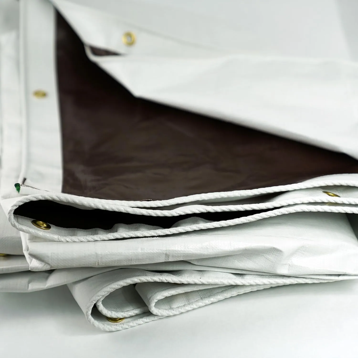 Watershed Innovations HydraTarp 12 Ft. X 20 Ft. Super Heavy Duty Waterproof Tarp - 16mil Thick - White/Brown Reversible Tarp