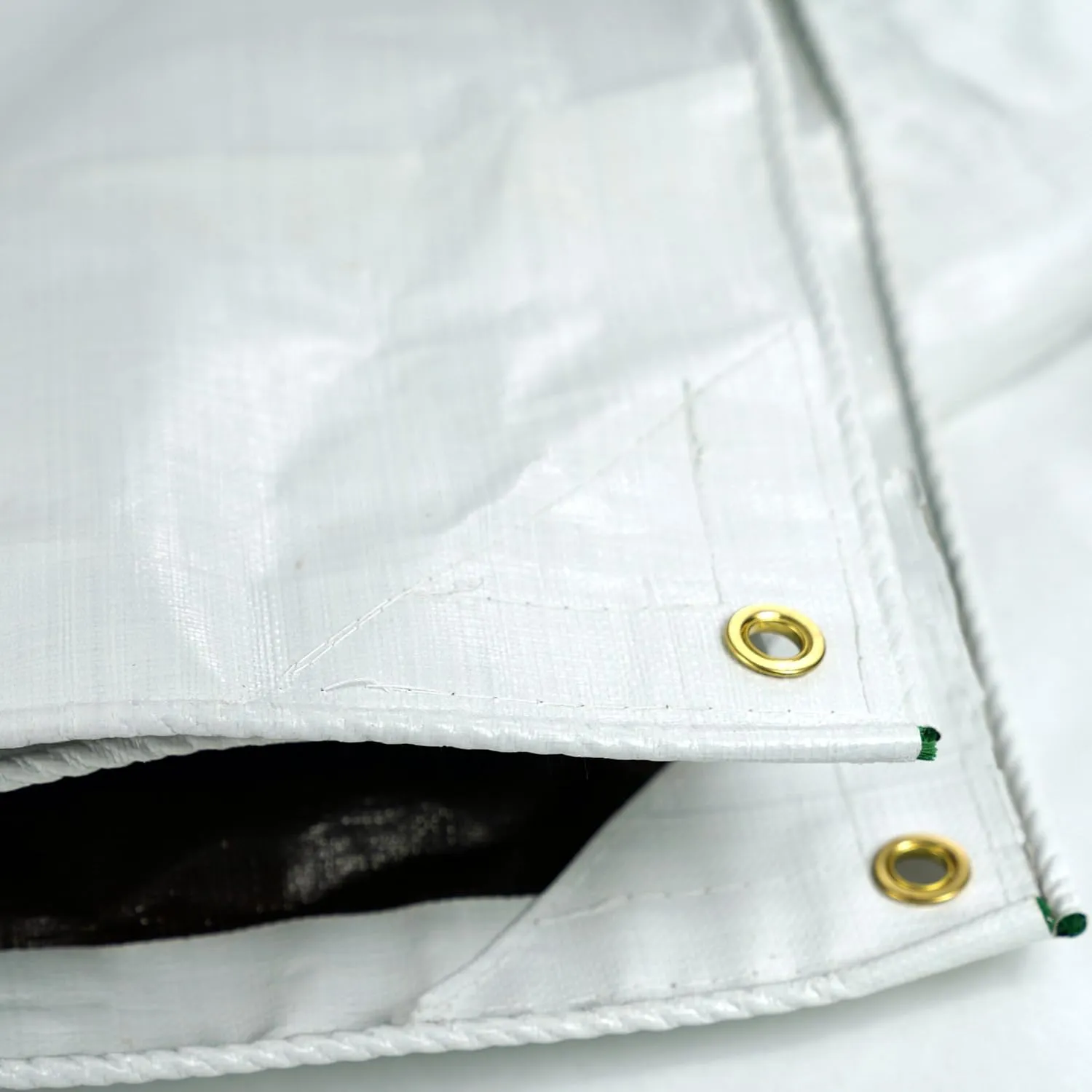 Watershed Innovations HydraTarp 12 Ft. X 20 Ft. Super Heavy Duty Waterproof Tarp - 16mil Thick - White/Brown Reversible Tarp
