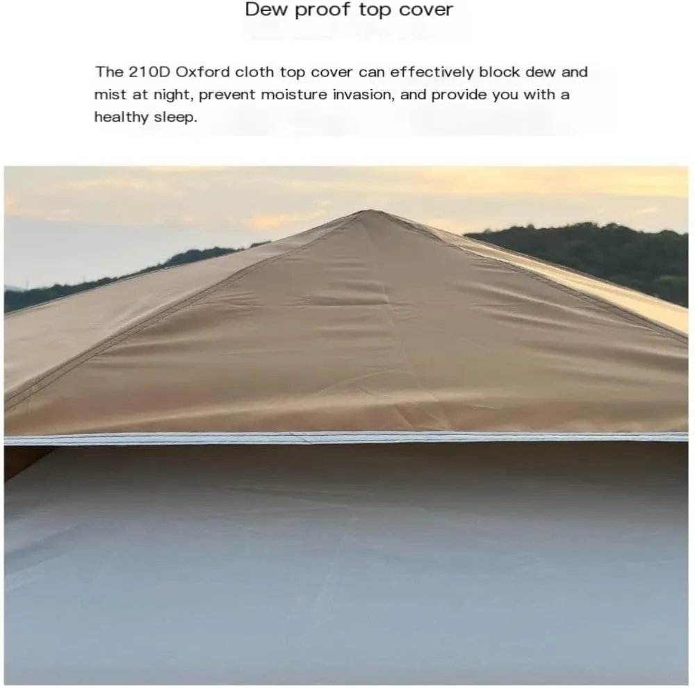 Weatherproof Tents Fully Automatic Quick-Open Camping Tent, Rain-Proof and Mosquito-Proof Hexagonal Tent with Four-Sided Mesh Tent Camping and Hiking Tents