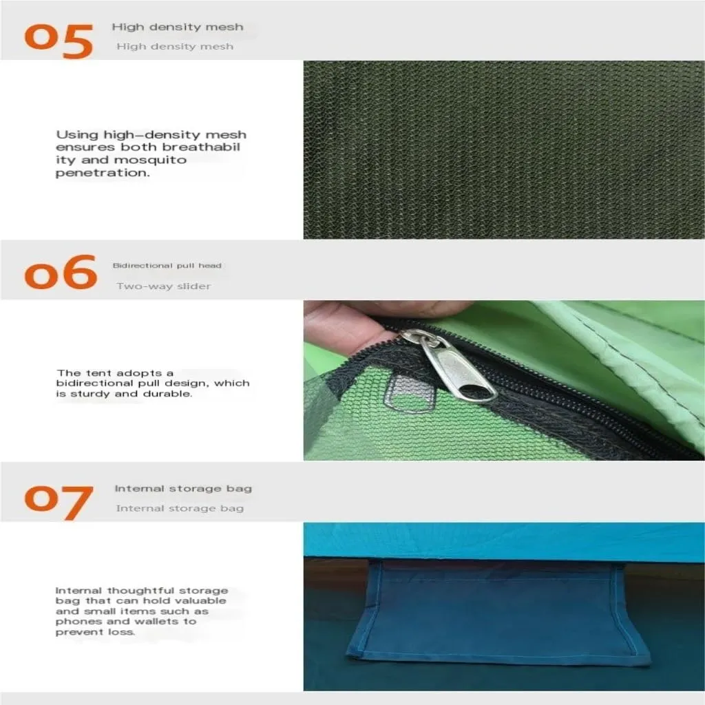 Weatherproof Tents Tent Rainproof Automatic Tent Free of Setup Quick Open Rainproof Single Tent Portable Outdoor Fishing Camping and Hiking Tents
