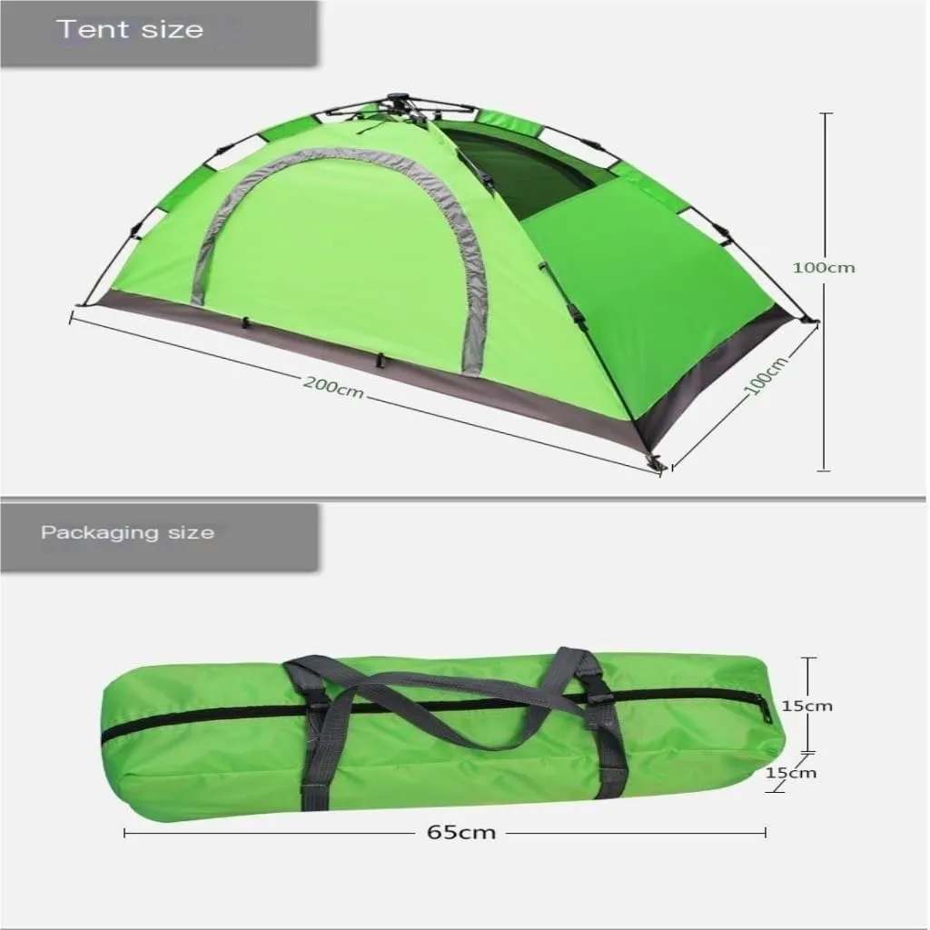 Weatherproof Tents Tent Rainproof Automatic Tent Free of Setup Quick Open Rainproof Single Tent Portable Outdoor Fishing Camping and Hiking Tents
