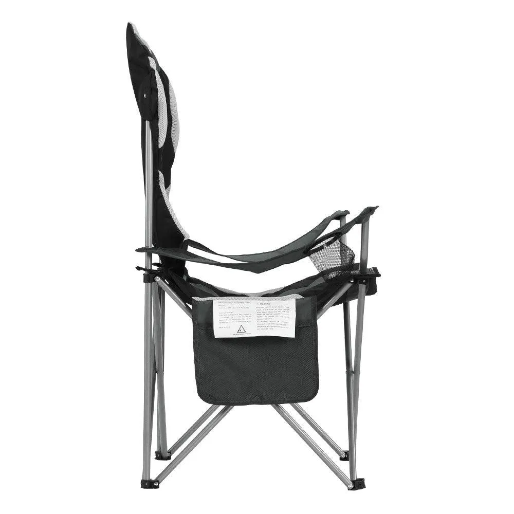 Weisshorn 2X Folding Camping Chairs Arm Chair