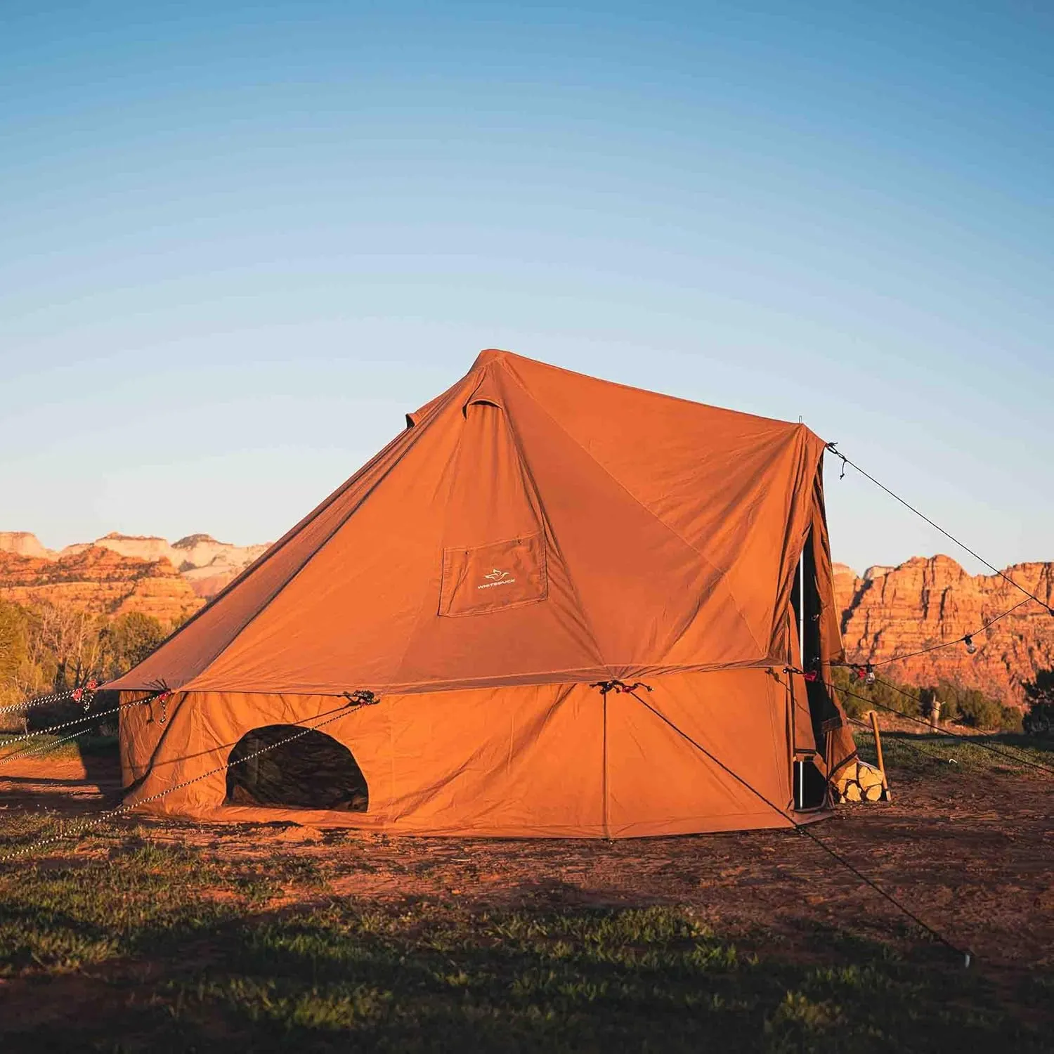 WHITEDUCK Regatta Canvas Bell Tent - w/StoveJack, Waterproof, 4 Season Luxury Camping and Glamping Yurt Tent Outdoor