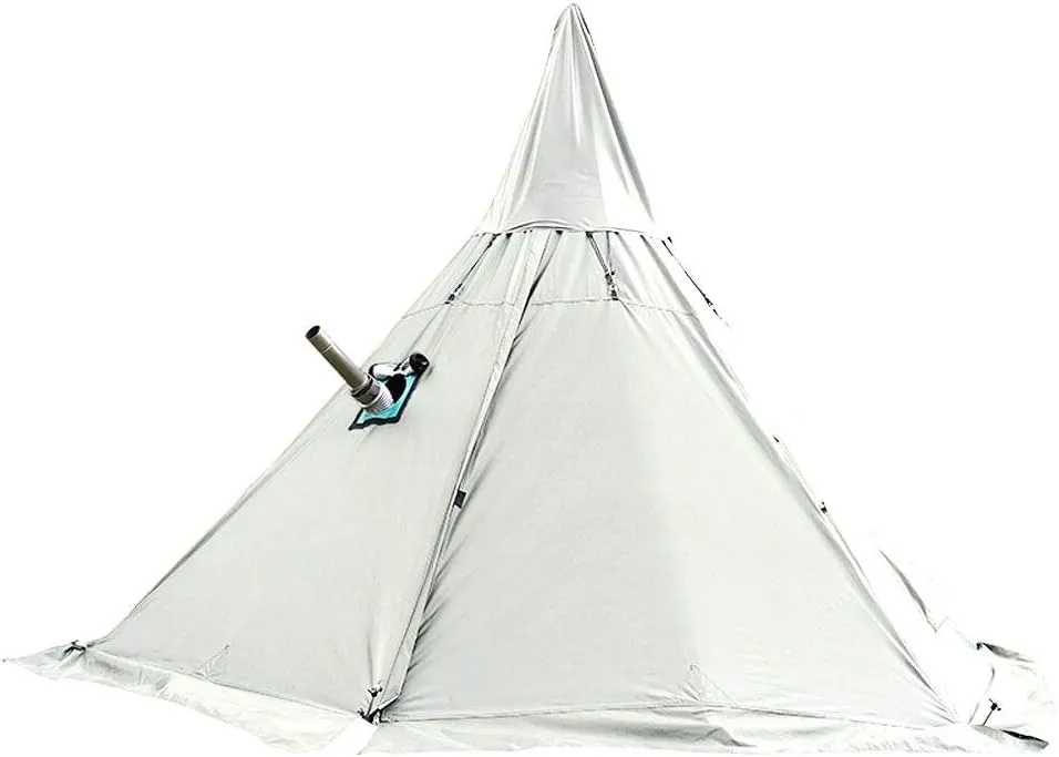 WINTENT 4 Season Waterproof Teepee Tent Yurt with Stove Jack for Adult Camping Hiking, Height 7.8FT/240CM
