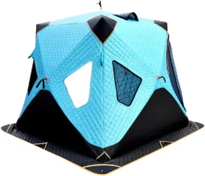 Winter Fishing Tent with Cotton,Camping Tent,Instant Outdoor Camping Tent, Fully Automatic Tent Opens in Seconds,Windproof Rainproof
