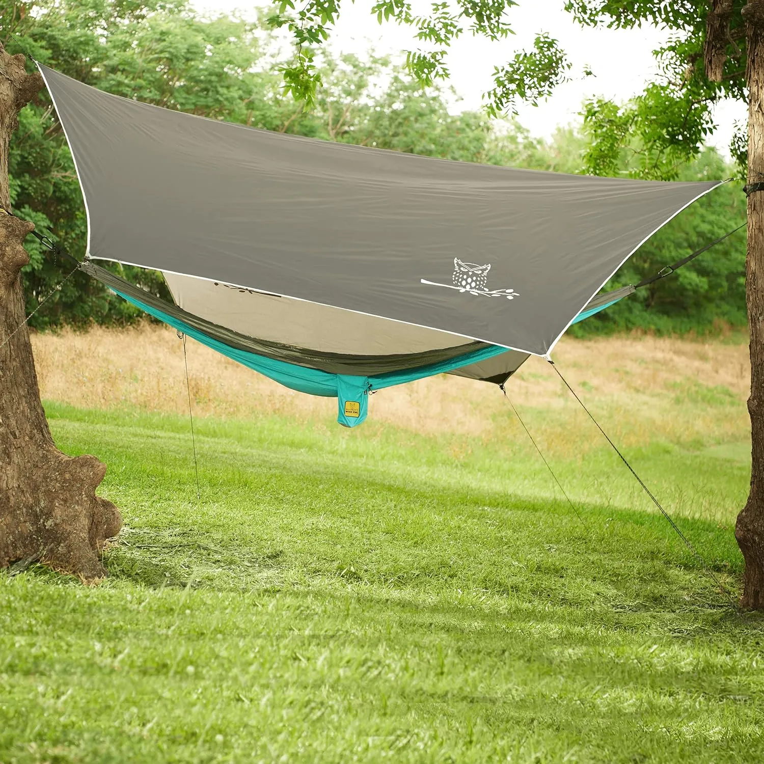 Wise Owl Outfitters Hammock Tarp, Hammock Tent - Rain Tarp for Camping Hammock - Camping Gear Must Haves w/Easy Set Up Including Tent Stakes and Carry Bag