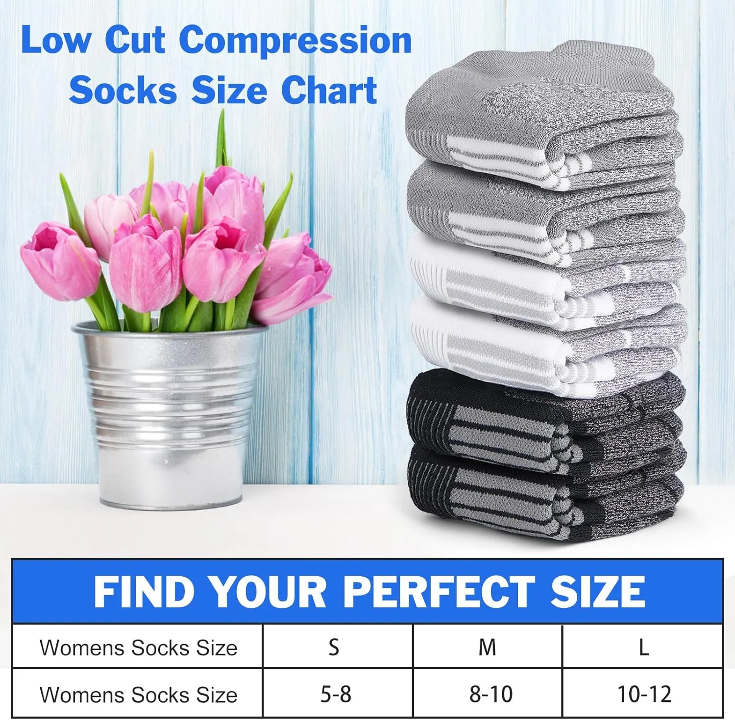 Women Ankle Socks Cushioned Running Athletic Low Cut Gift Socks for Hiking, Sport, Gym, Workout