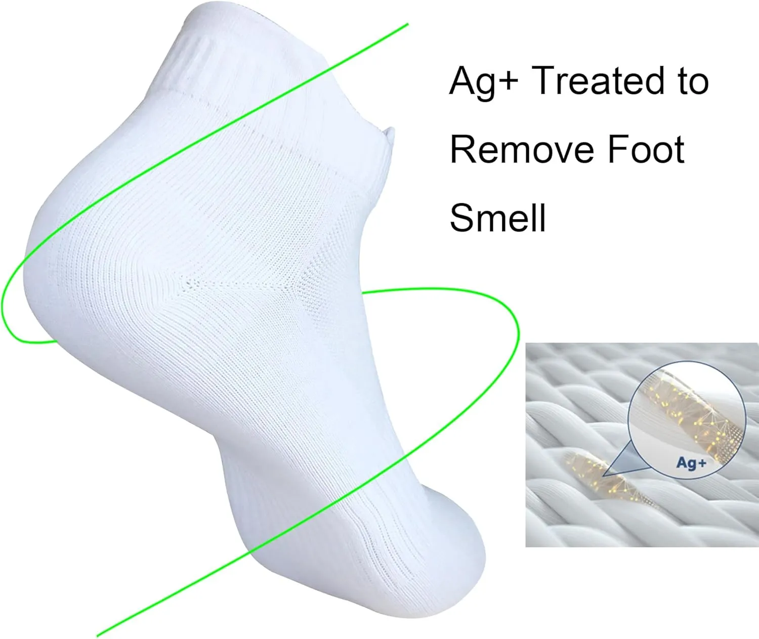 Womens Anti Odor Breathable Moisture Wicking Sports Cotton Low Cut Socks for Athletes Foot