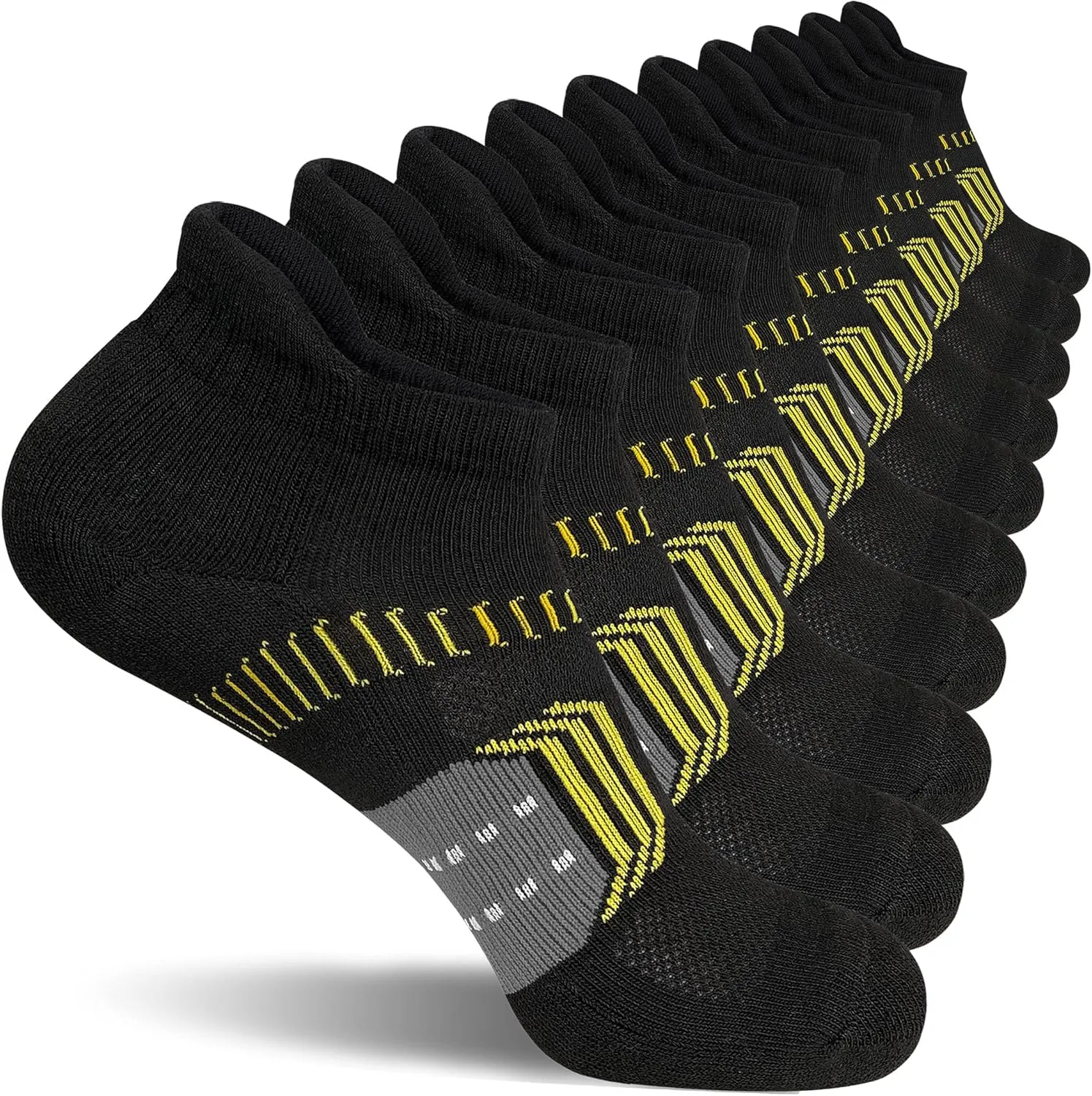 Womens Athletic Cushioned Anti-Blister Comfort Running Ankle Socks 5 Pairs
