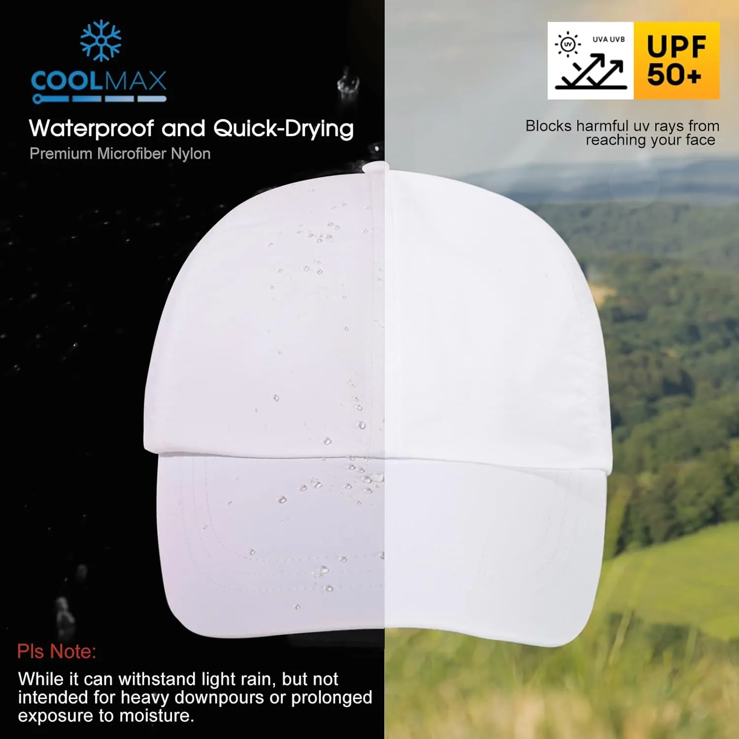 Women's High Ponytail Messy Bun Packable Unstructured Baseball Cap Oversized L XL XXL UV 50 Sun Running Hat