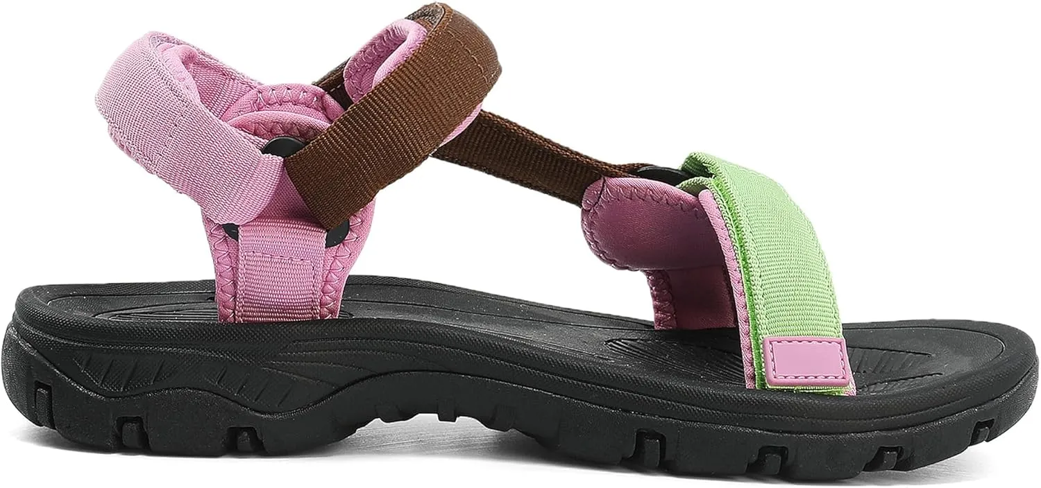 Women's Hiking Sport Sandals Water Outdoor Athletic Shoes With Arch Support Adjustable Beach Shoes