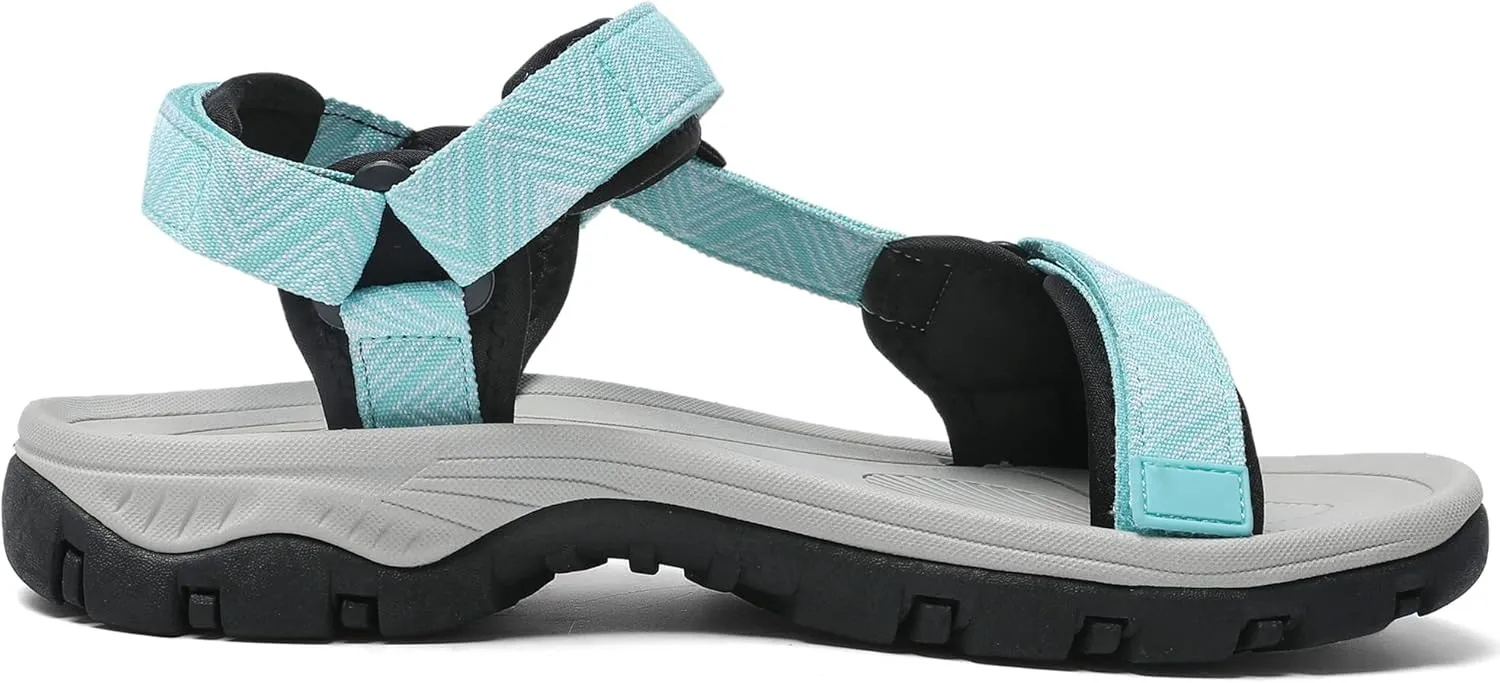 Women's Hiking Sport Sandals Water Outdoor Athletic Shoes With Arch Support Adjustable Beach Shoes