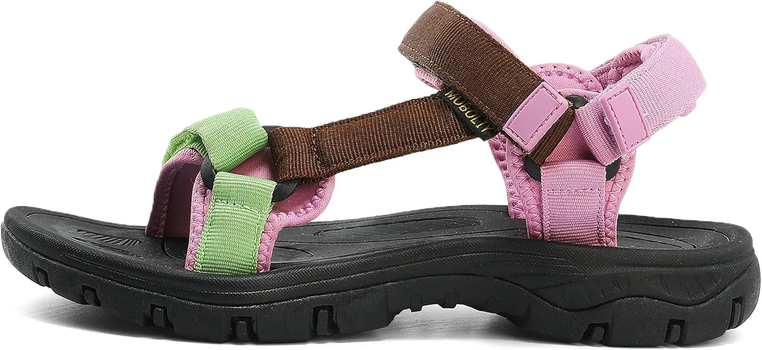 Women's Hiking Sport Sandals Water Outdoor Athletic Shoes With Arch Support Adjustable Beach Shoes