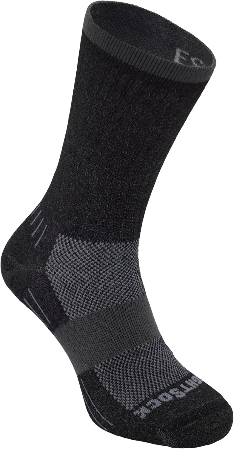 Wrightsock Escape Crew Hiking Socks for Men and Women – Cushioned, Eco-Friendly Anti Blister Socks - American Made