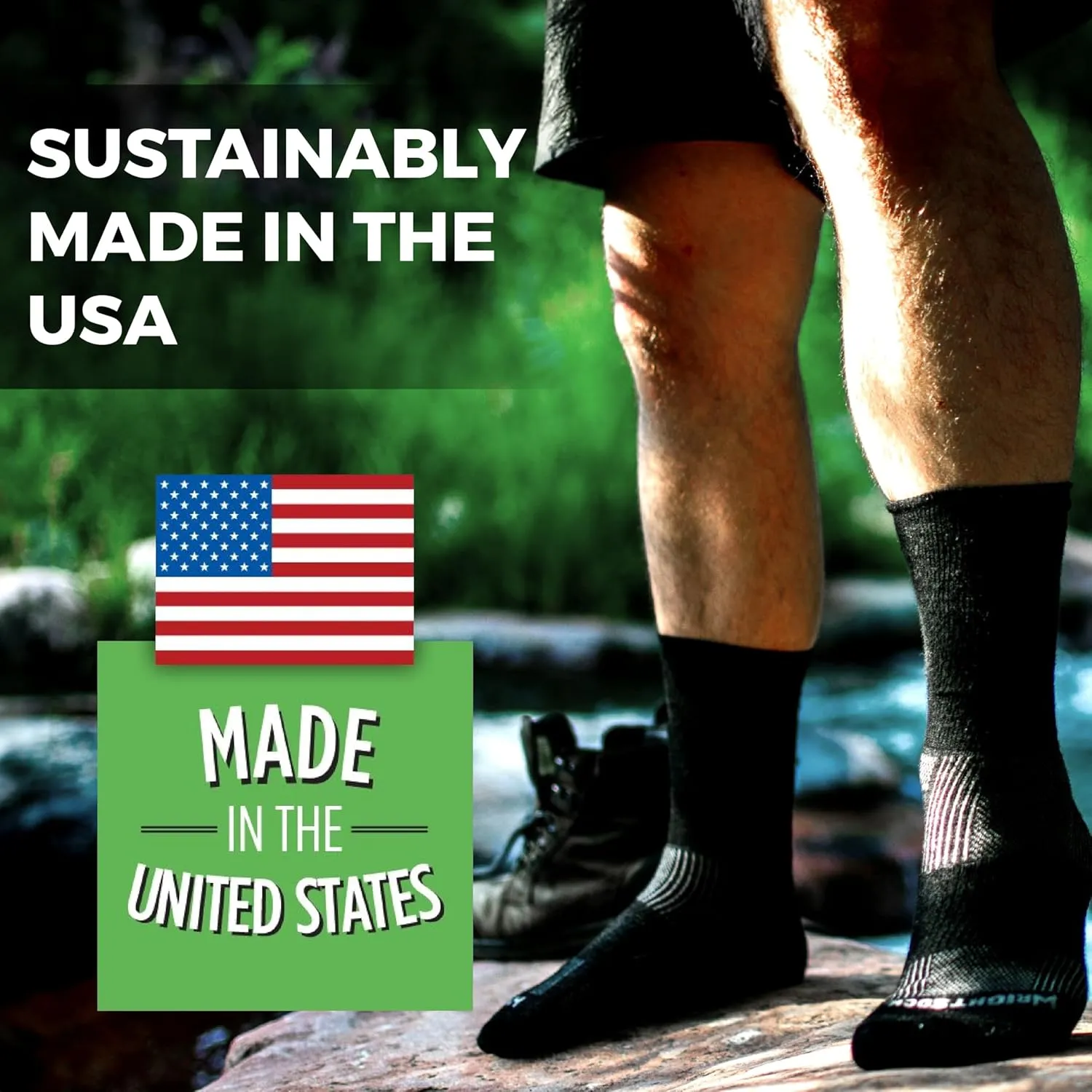 Wrightsock Escape Crew Hiking Socks for Men and Women – Cushioned, Eco-Friendly Anti Blister Socks - American Made