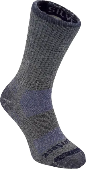Wrightsock Silver Escape Crew Hiking Socks for Men and Women – Eco-Friendly Anti Odor and Blister Socks - American Made