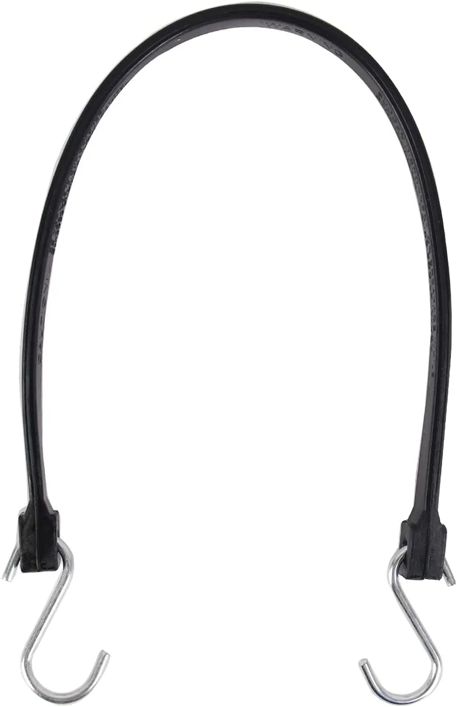 XSTRAP STANDARD 21" 100% EPDM Natural Rubber Tarp Straps, Black Long Bungee Cords with Metal S Hooks Tie Down Straps for Outdoor, Tarp Covers, Canvas Canopies, Motorcycle, and Cargo - 20 Pack