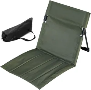 Yeory Folding Beach Chair - Breathable, Stable, Portable with Sponge Filling & Mesh Pocket - Lightweight, Soft, Sturdy - Olive Green