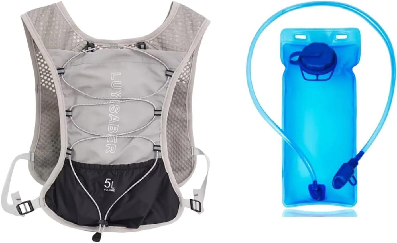 YIJU Hydration Backpack Hydro Water Daypack with 2L Hydration Bladder for Adults Vest Hydration Pack for Climbing Cycling Camping