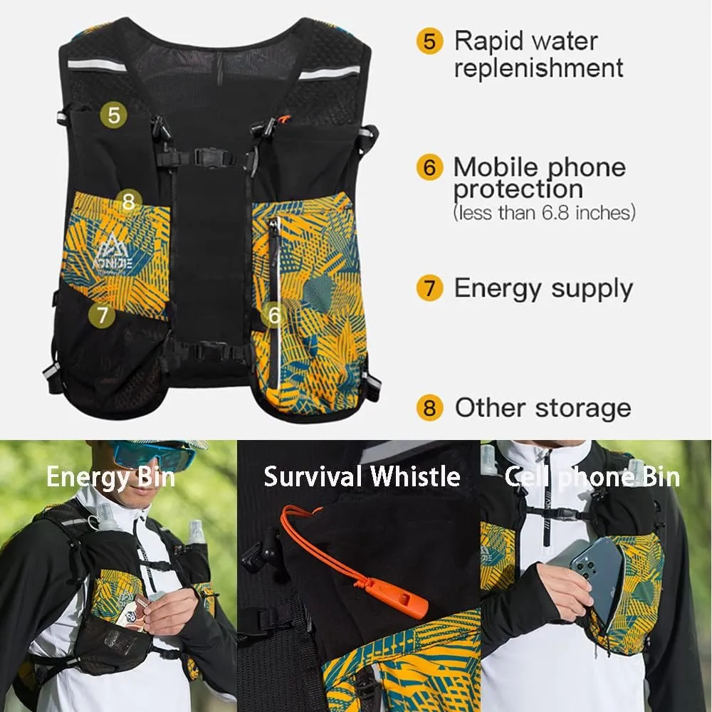 YOUGLE 12L Running Hydration Vest for Women Men Lightweight Hiking Pack Backpack for Cycling Hiking