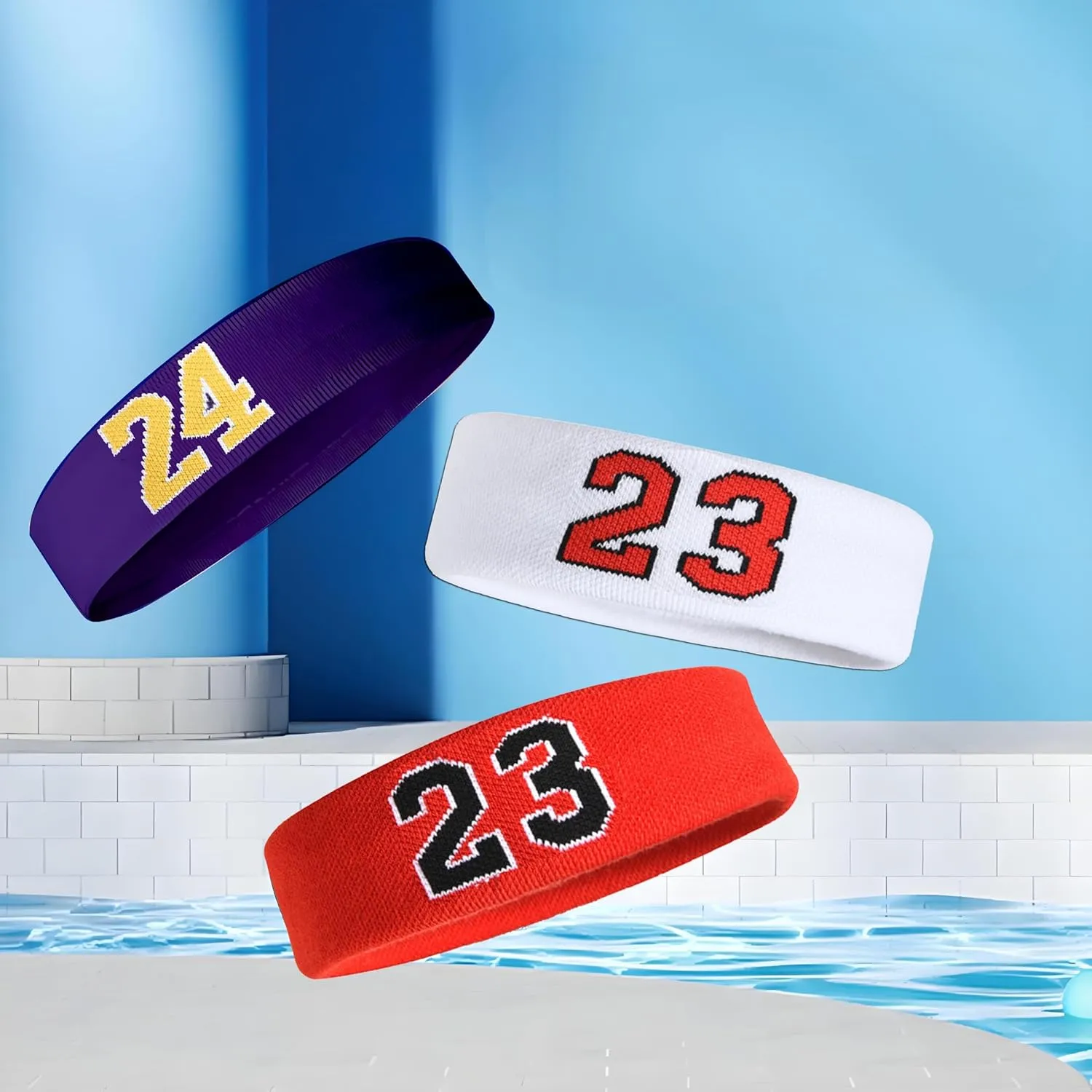Youth Basketball Socks Boys Girls,Sports Socks for Kids Athletic Sock & Wristband & Headband Age 6-14