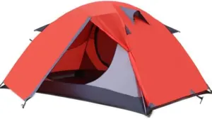 YYDS Tents for Camping Rainproof Dome Tent 8.5 Aluminum Pole Family Camping Tent Camping Equipment 2 People Hiking Outdoor Camping Tents (Color : Orange)