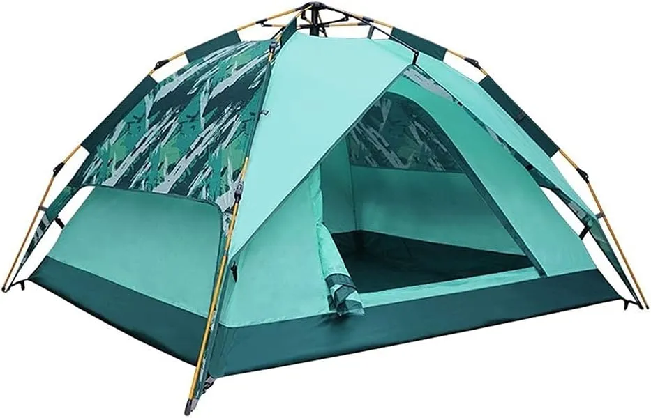 YYDS Tents for Camping Windproof Rainproof Picnic Tent 3-4 People Large Space Camping Tent Jungle Beach Double Layer Tents Camping Tents (Color : A)