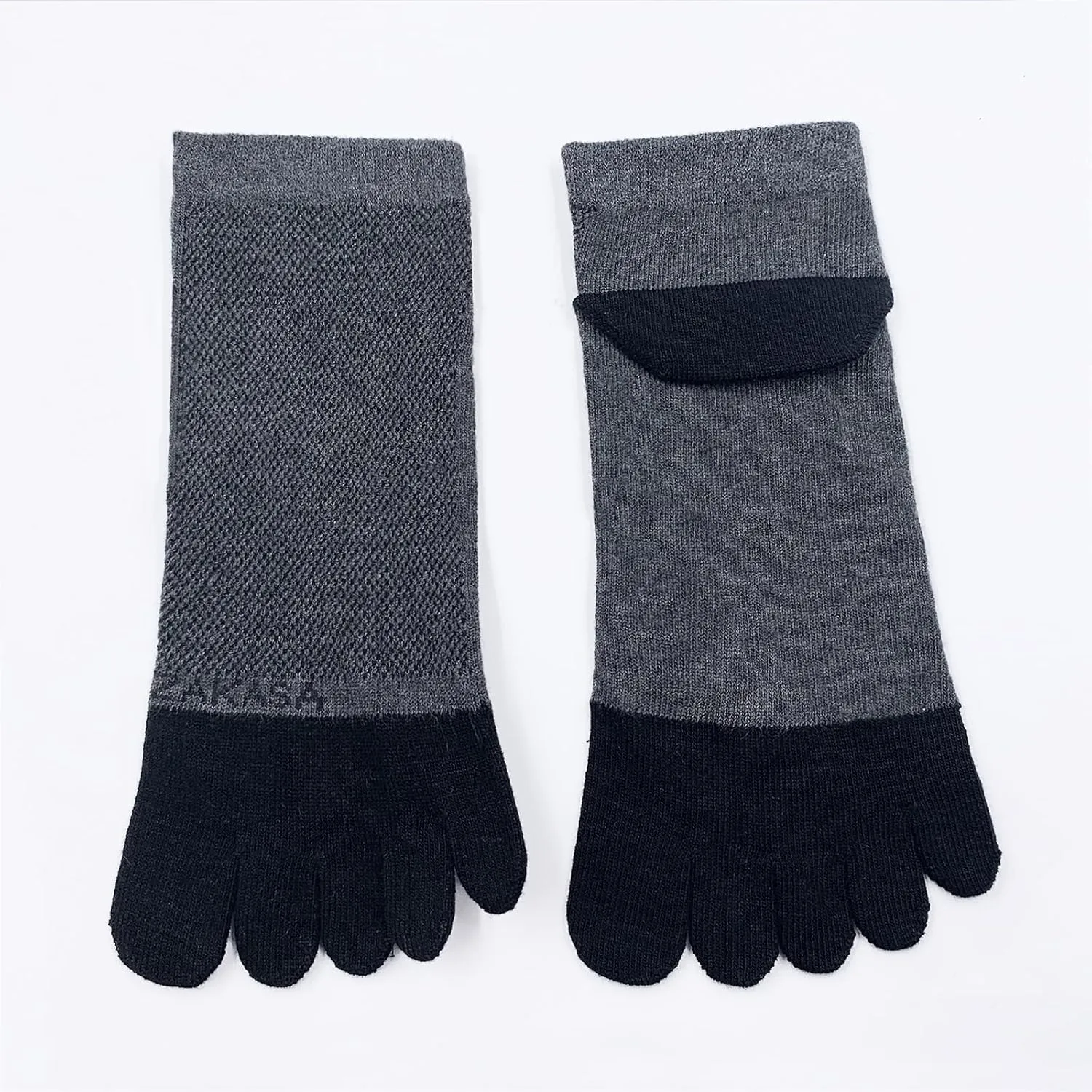 ZAKASA Toe Socks for Men Ankle: No Show Low Cut Toe Socks Individual Five Finger Cotton for Athletic Running 5 Pairs