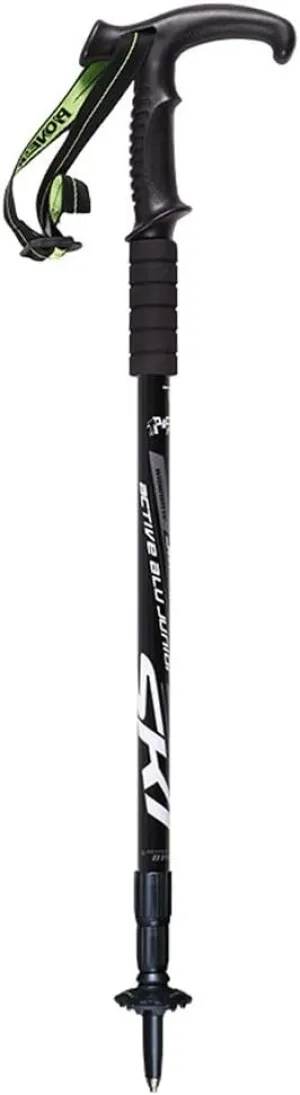 Zhong Outdoor Trekking Pole T-Handle 3-Section Telescopic Walking Stick Hiking and Climbing Walking Stick Walking
